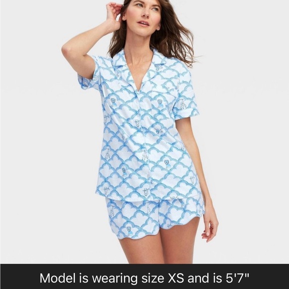 Roller Rabbit Other - Roller rabbit x target Women's Geo Trellis Short Sleeve Pajama Set NWT XXS